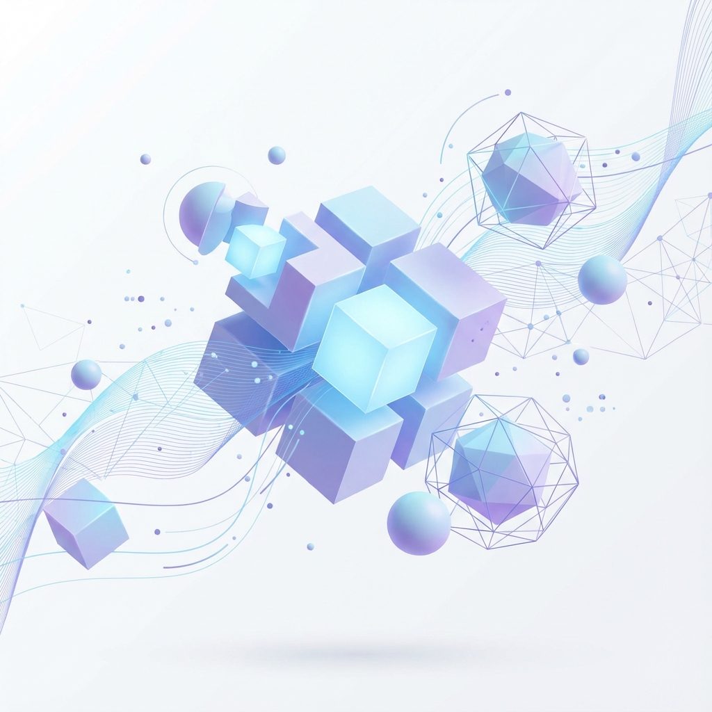 Square Coin Hero Illustration